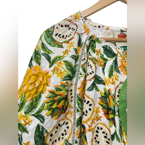 NWT Farm Rio Biriba Cropped Blouse - Picture 6 of 11